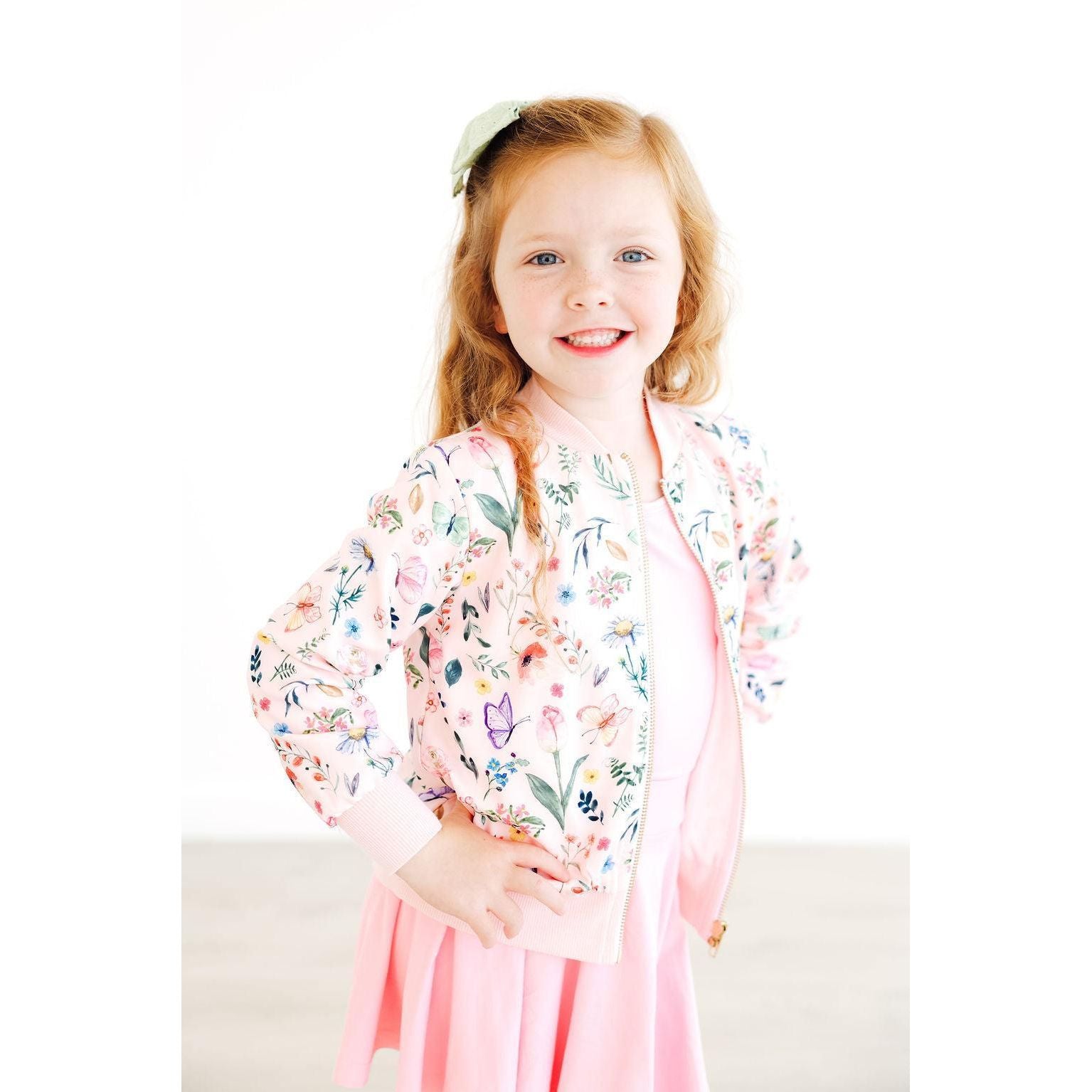 Butterfly Meadows Satin Jacket