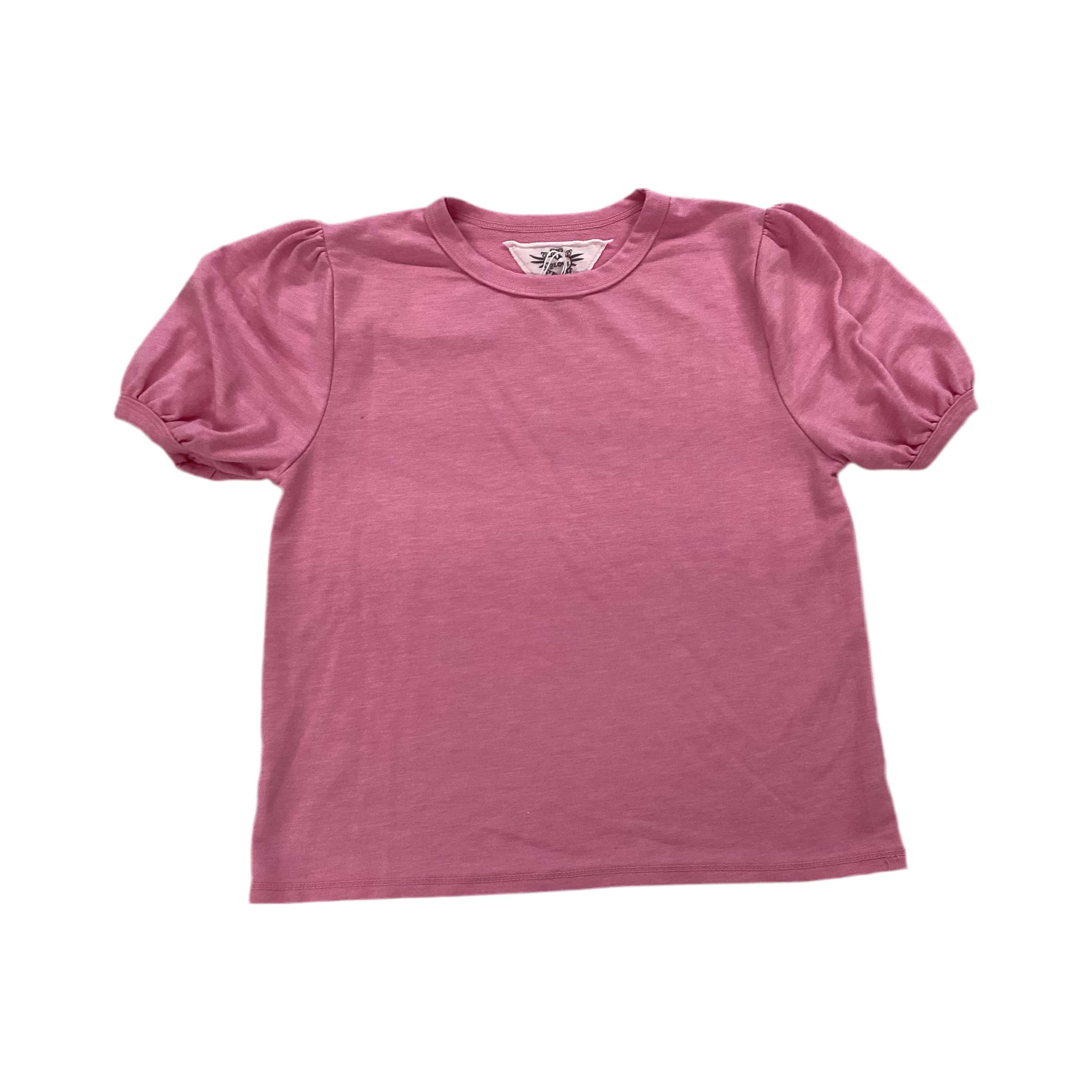 puff short sleeve top | candy pink