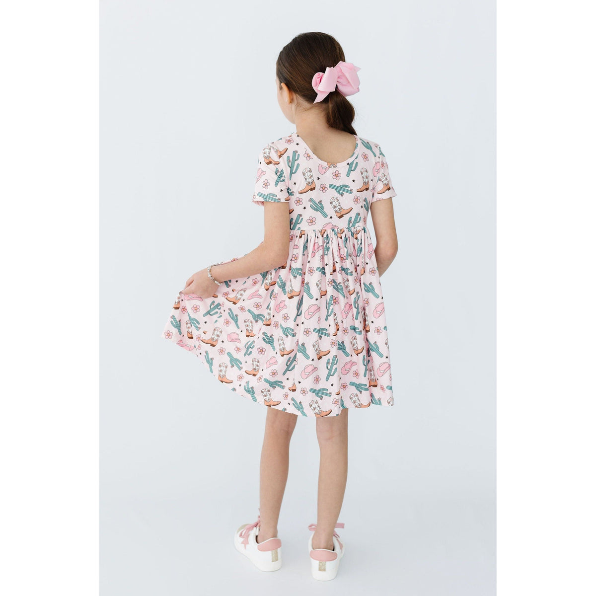 Cactus Cowgirl S/S Pocket Twirl Dress