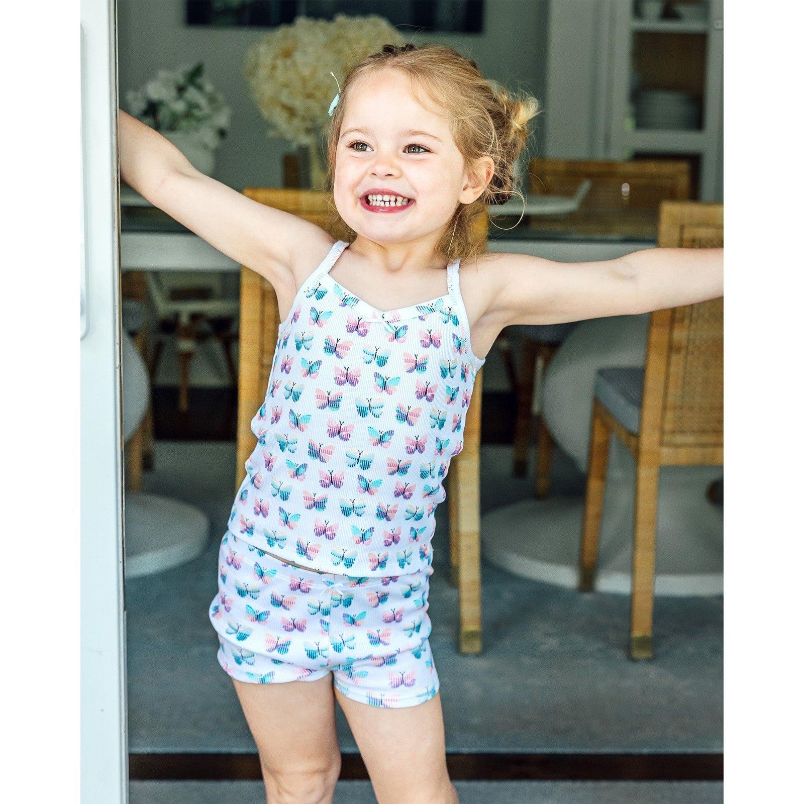 The Organic Cami and Short Set [Butterflies]