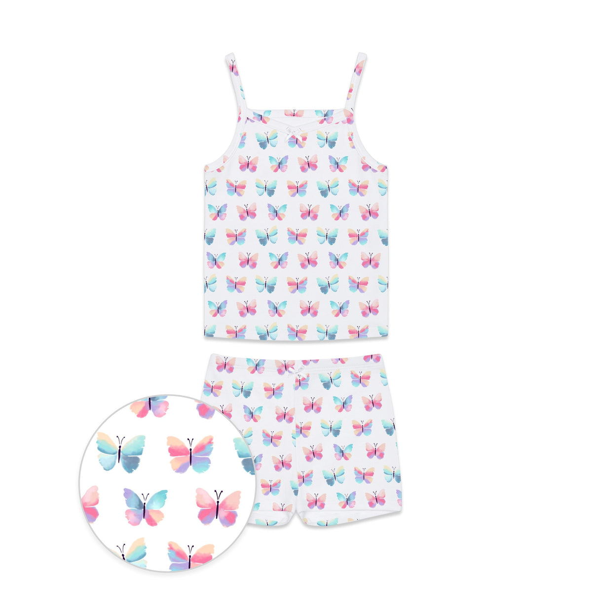 The Organic Cami and Short Set [Butterflies]