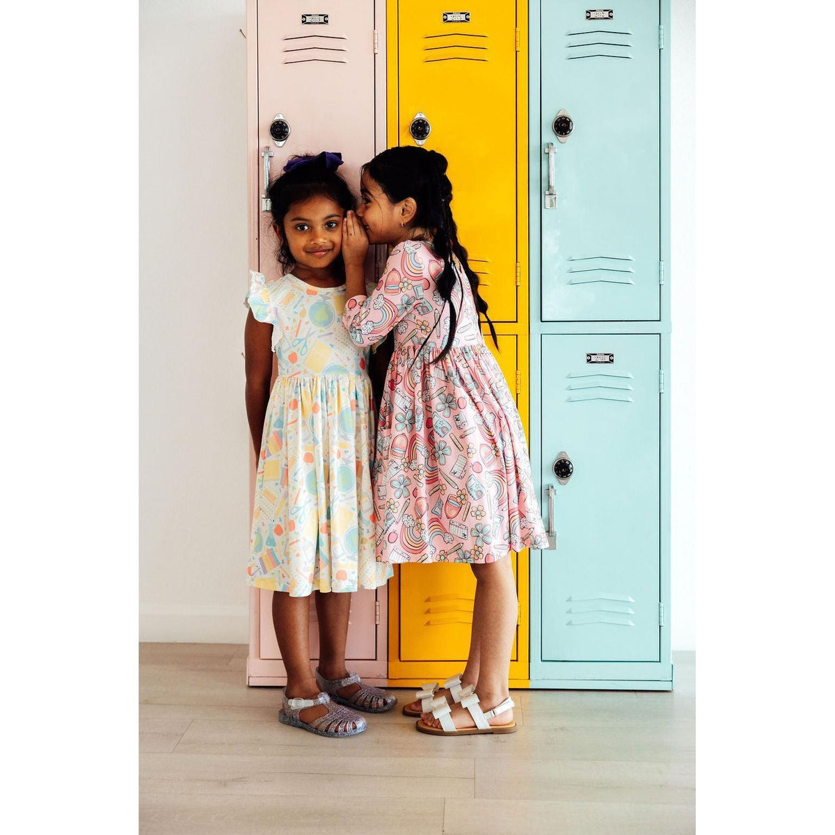 Campus Cutie Flutter Sleeve Twirl Dress