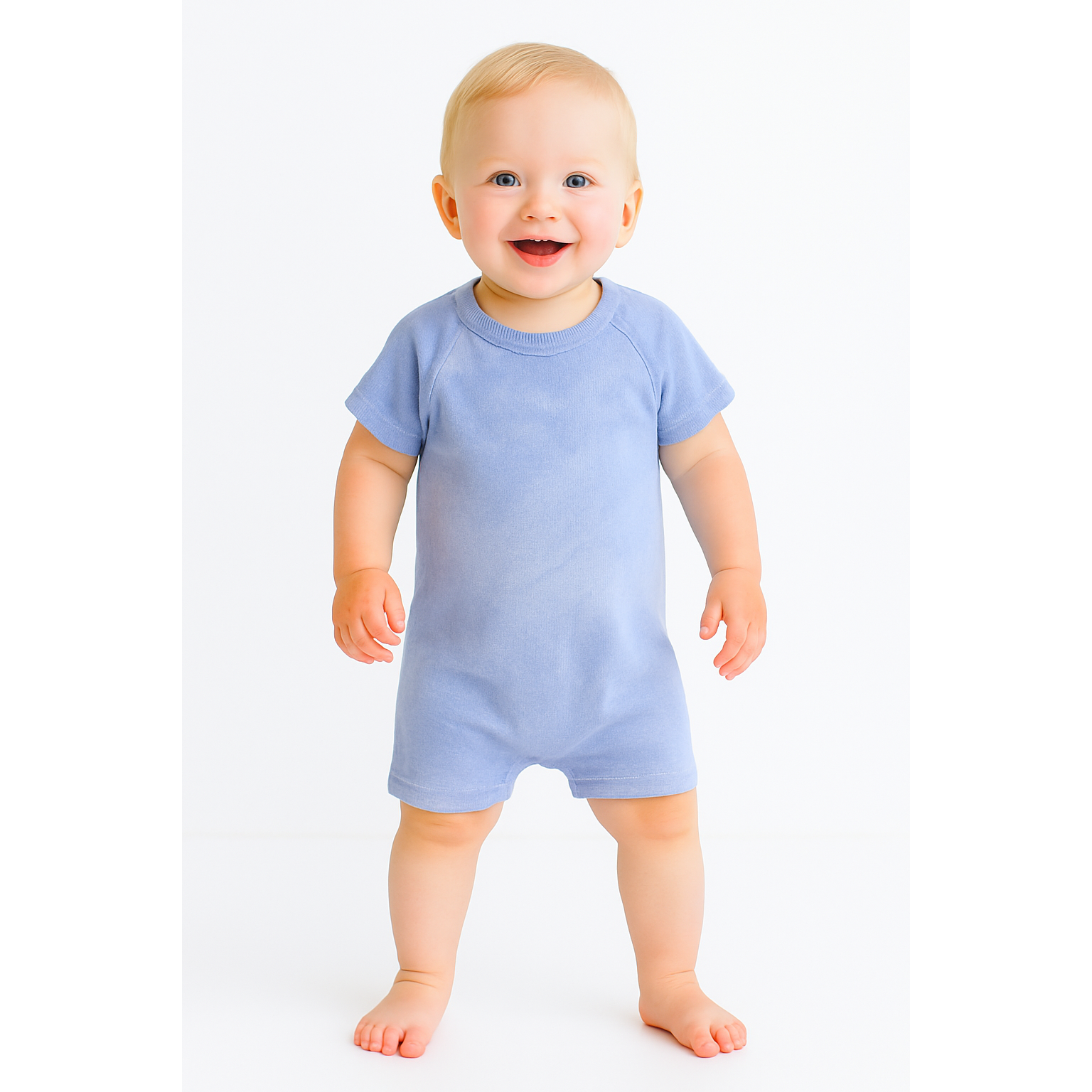 Rib Marble Shortall Onesie