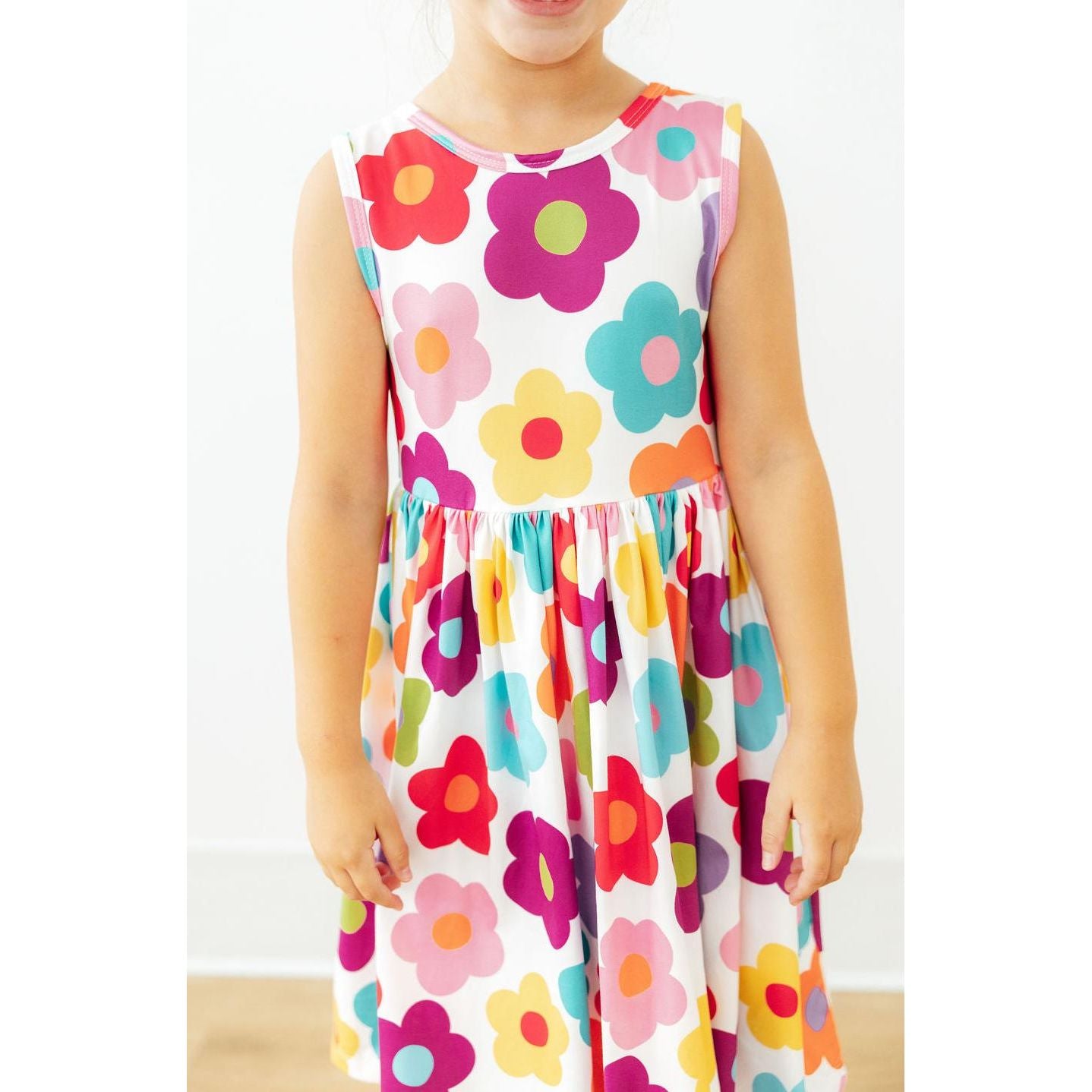 Cheerful Blooms Tank Twirl Dress