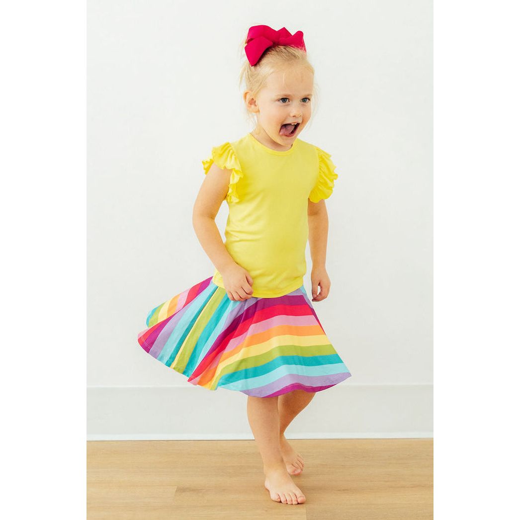 Cheerful Stripes Twirl Skort