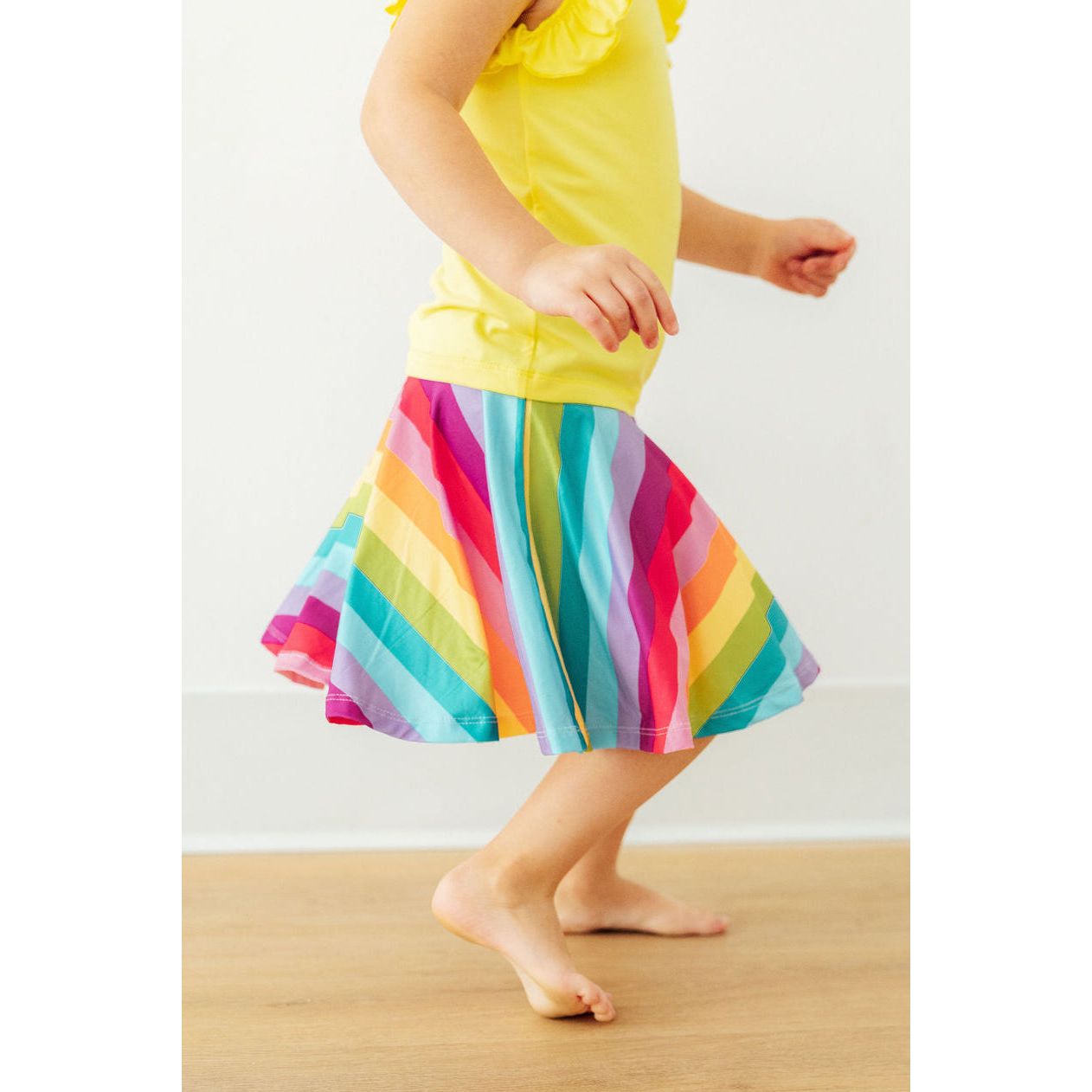 Cheerful Stripes Twirl Skort