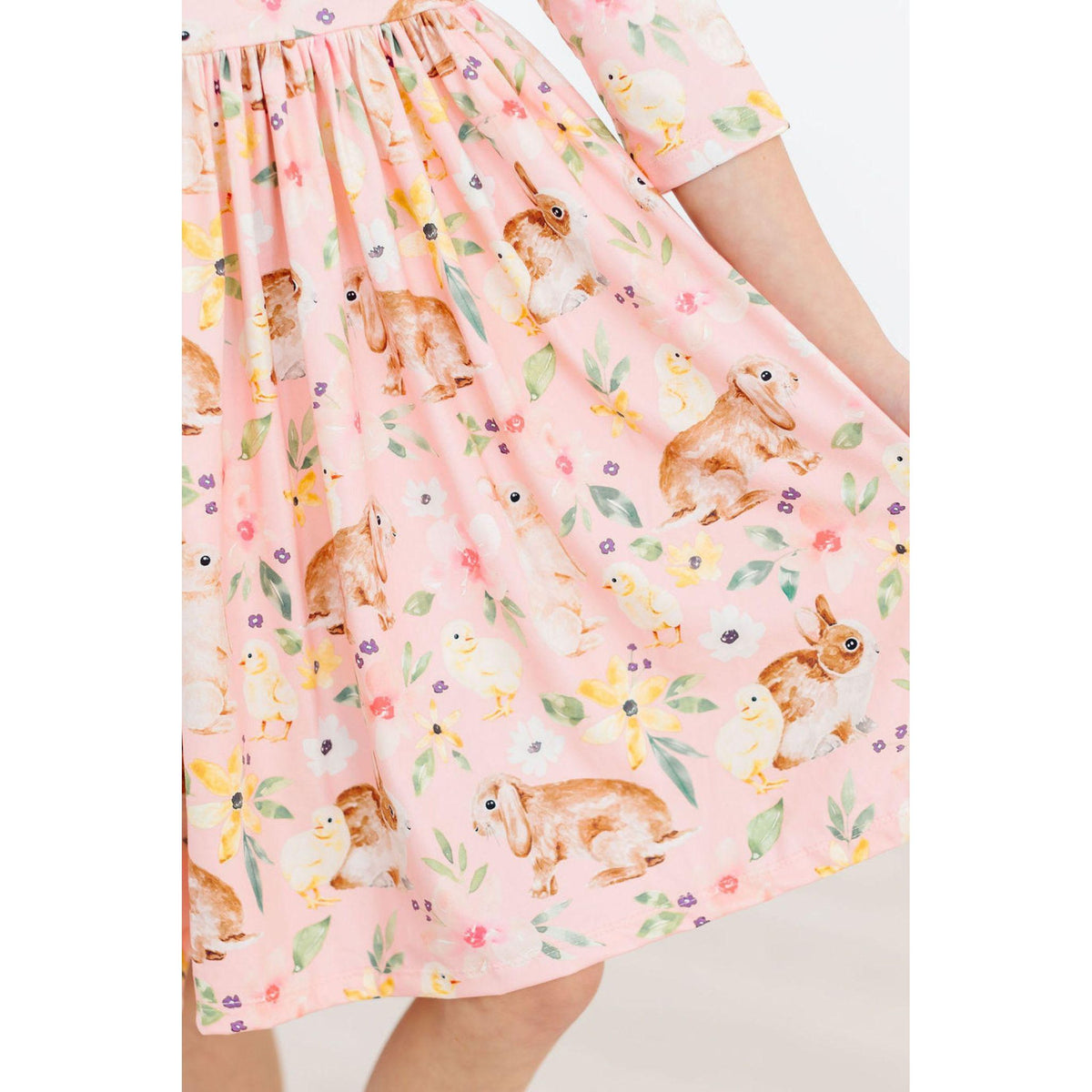 Chicks & Bunnies Ruffle Twirl Dress