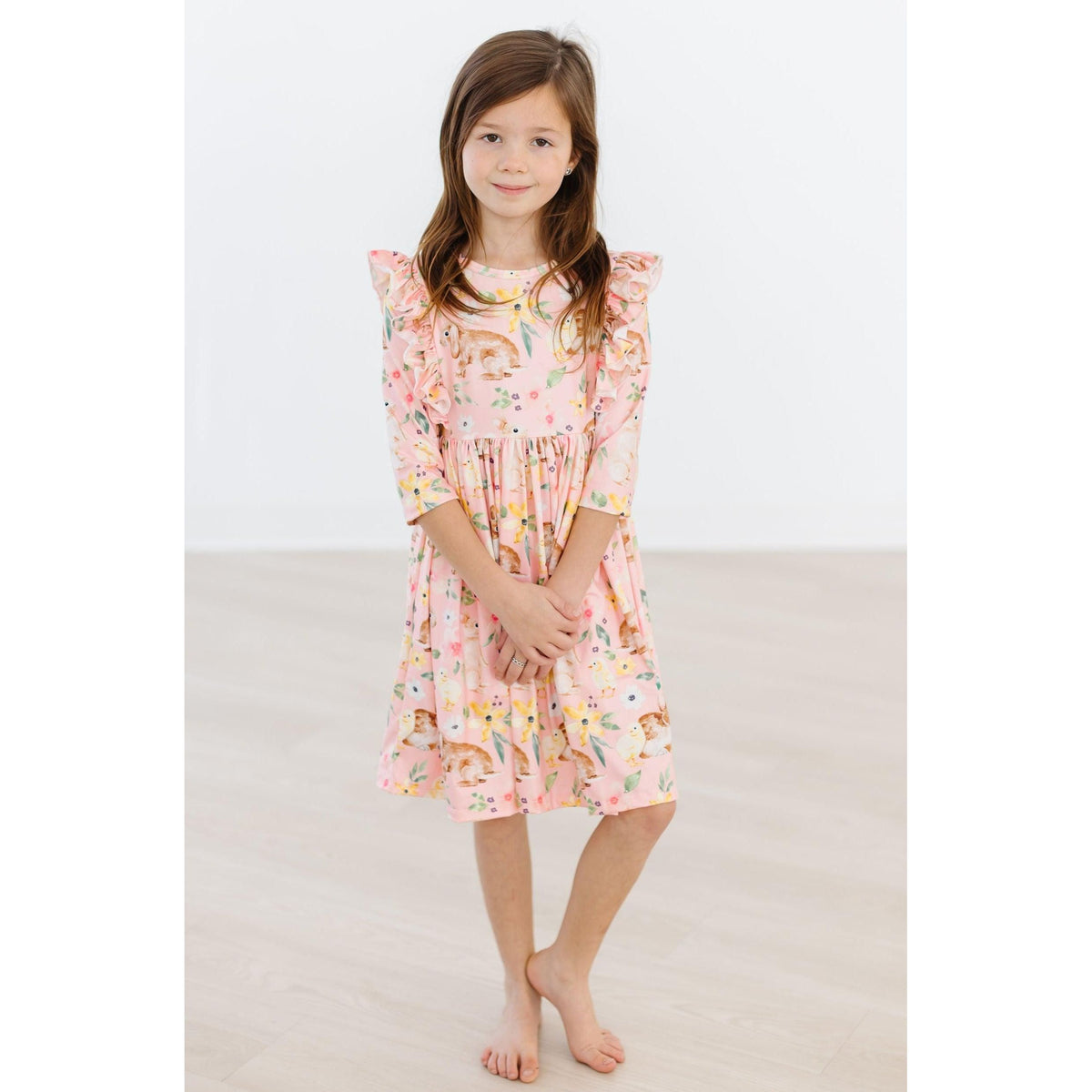 Chicks & Bunnies Ruffle Twirl Dress