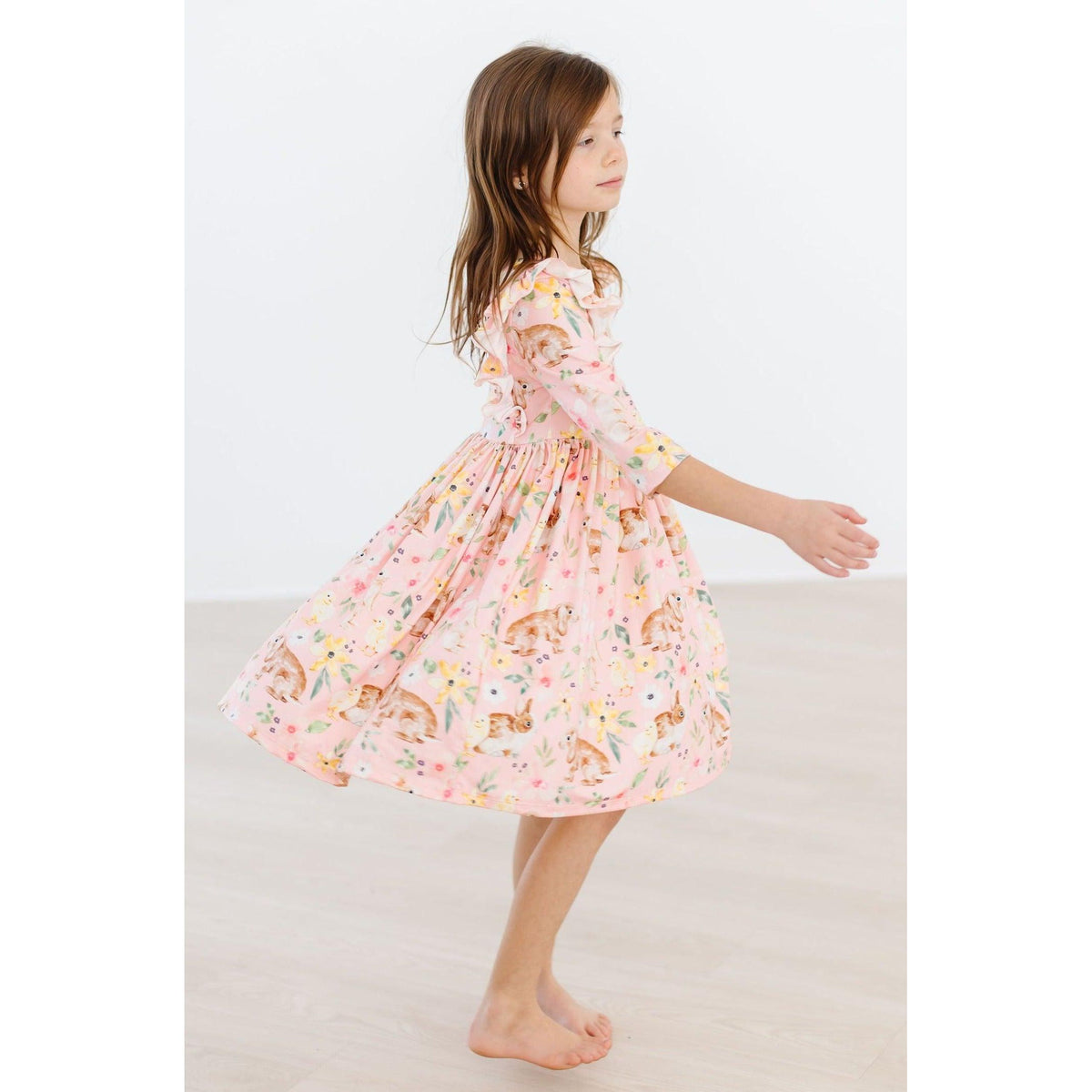 Chicks & Bunnies Ruffle Twirl Dress