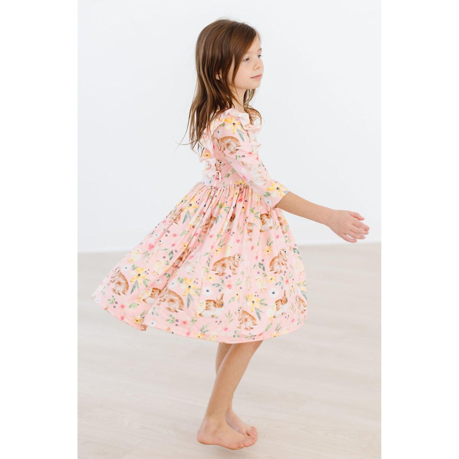 Chicks & Bunnies Ruffle Twirl Dress