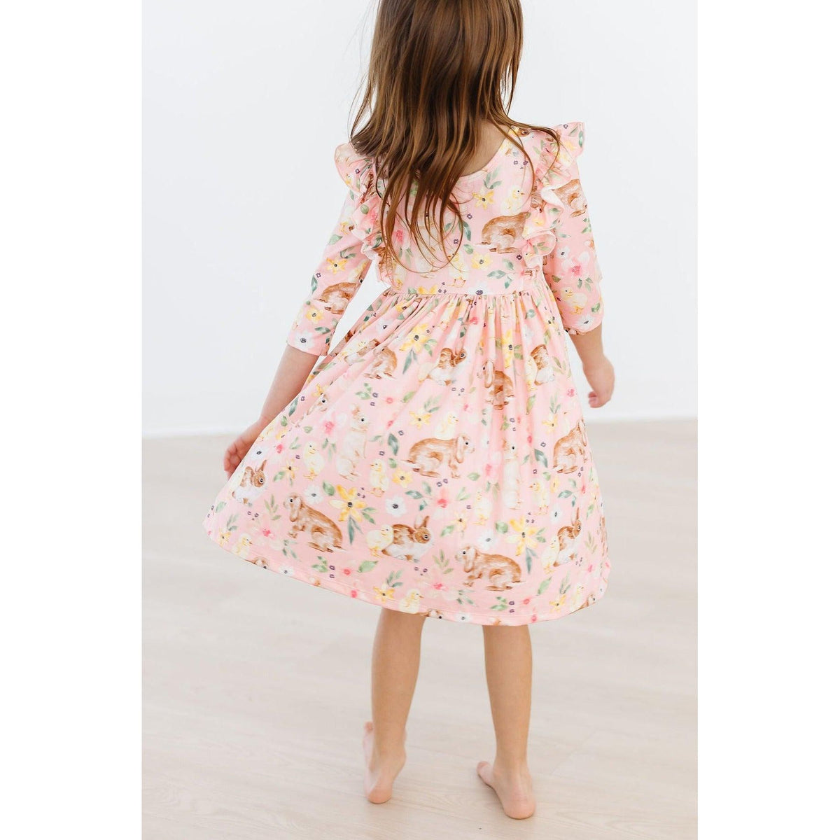 Chicks & Bunnies Ruffle Twirl Dress