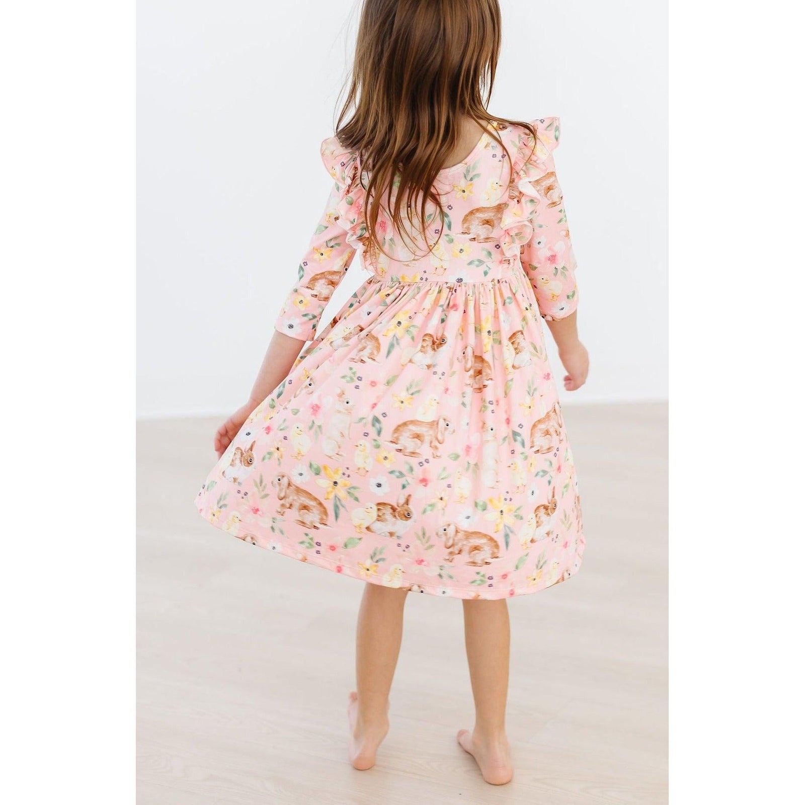 Chicks & Bunnies Ruffle Twirl Dress