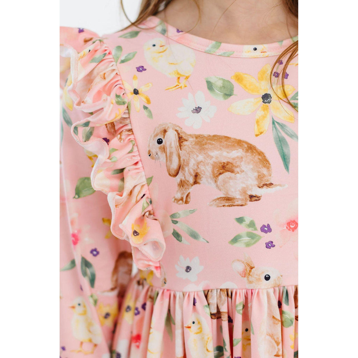 Chicks &amp; Bunnies Ruffle Twirl Dress