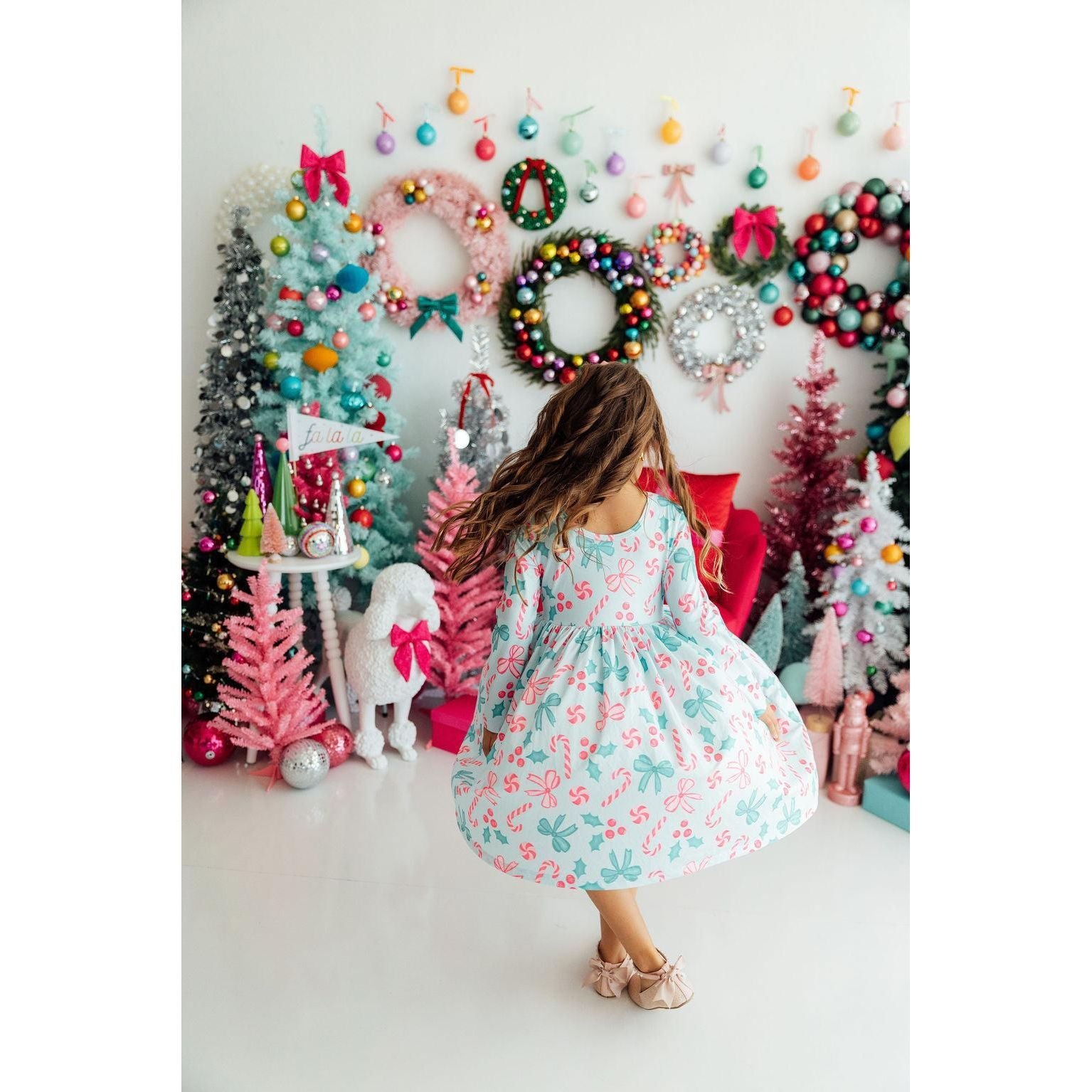 Christmas Cheer L/S Pocket Twirl Dress