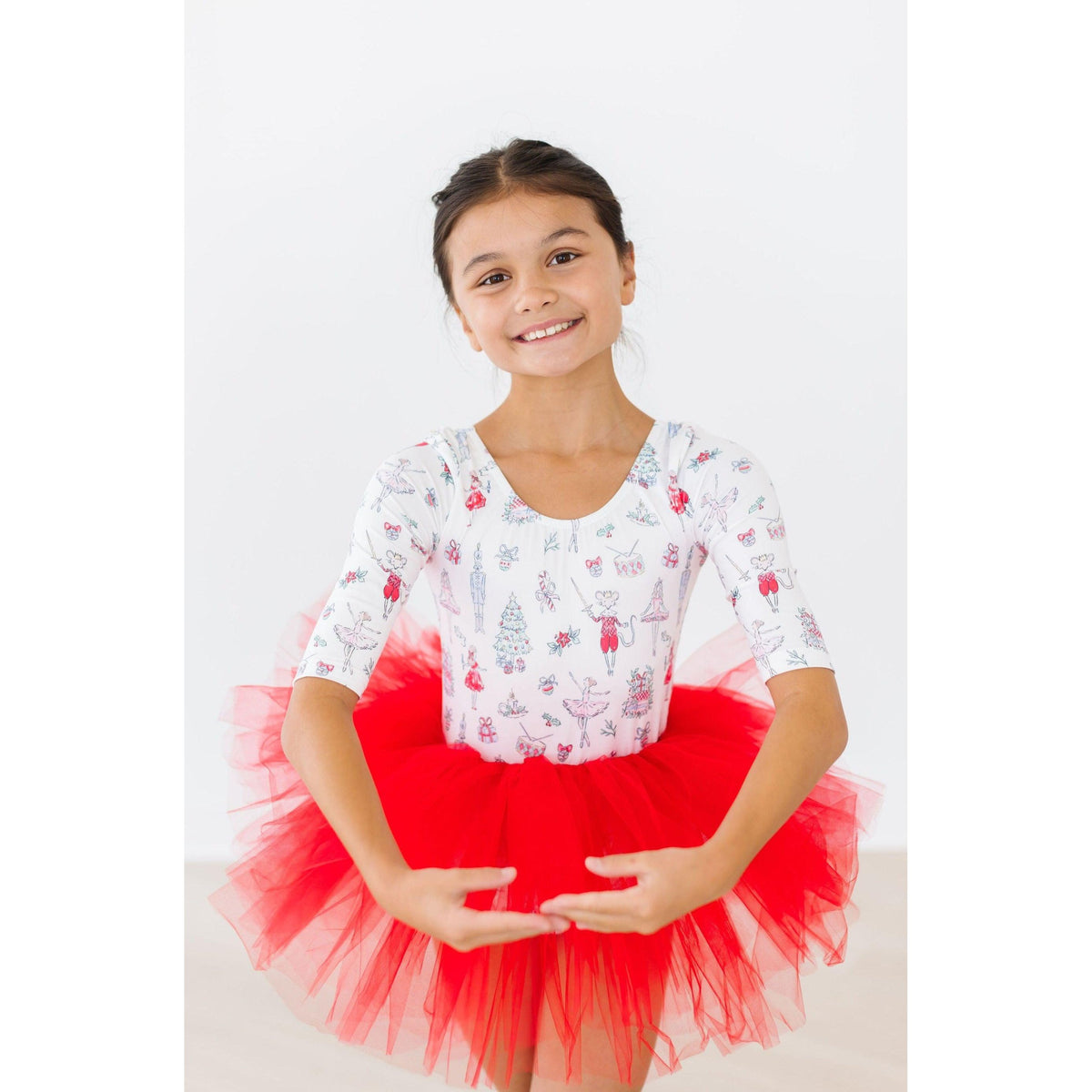 Clara's Christmas 3/4 Tutu Leotard