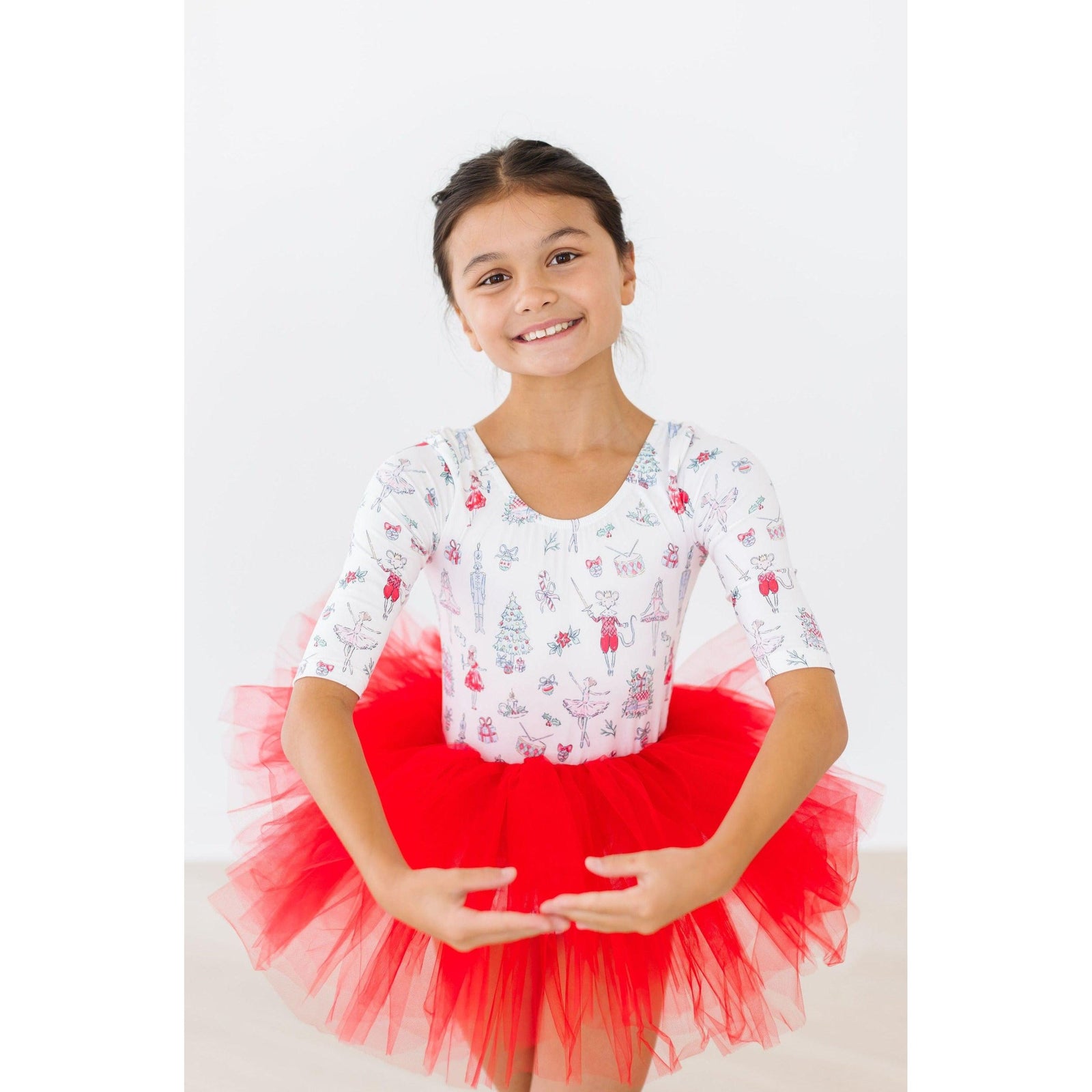 Clara's Christmas 3/4 Tutu Leotard