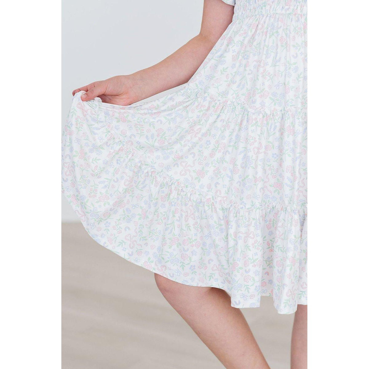 Cloud 9 Smocked Ruffle Dress
