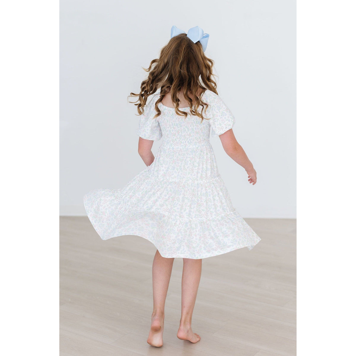 Cloud 9 Smocked Ruffle Dress
