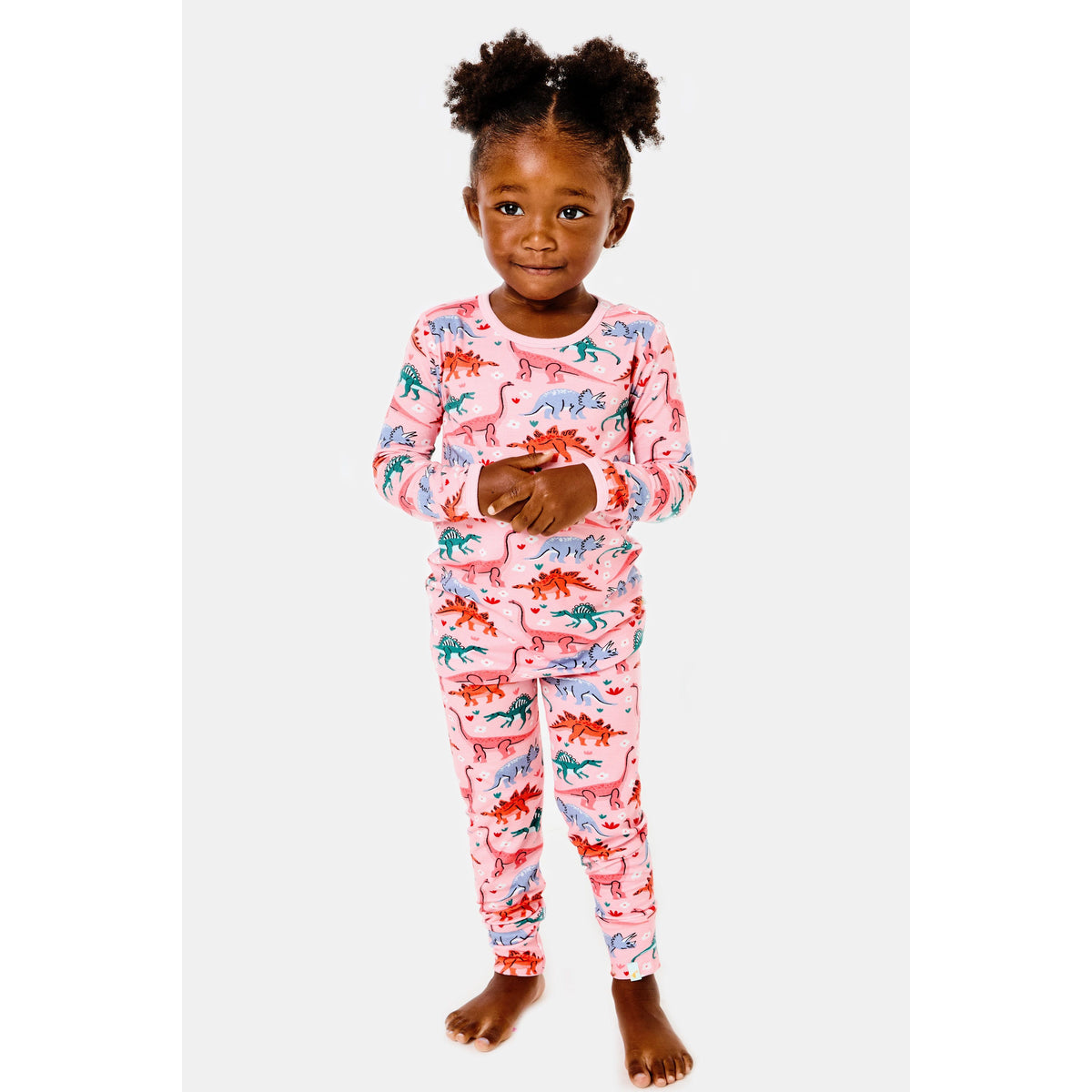 Long Sleeve Pajama Set - Dinosaur Garden