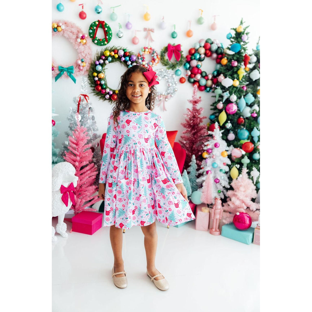 Cocoa Kisses L/S Pocket Twirl Dress