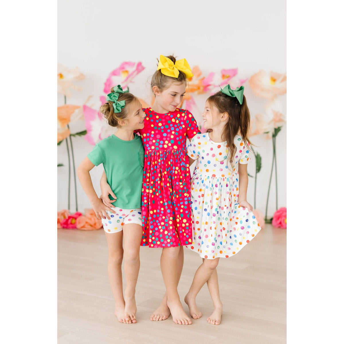 Colorful Dots S/S Pocket Twirl Dress