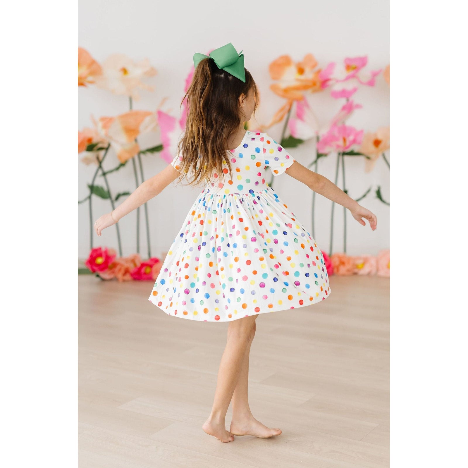 Colorful Dots S/S Pocket Twirl Dress