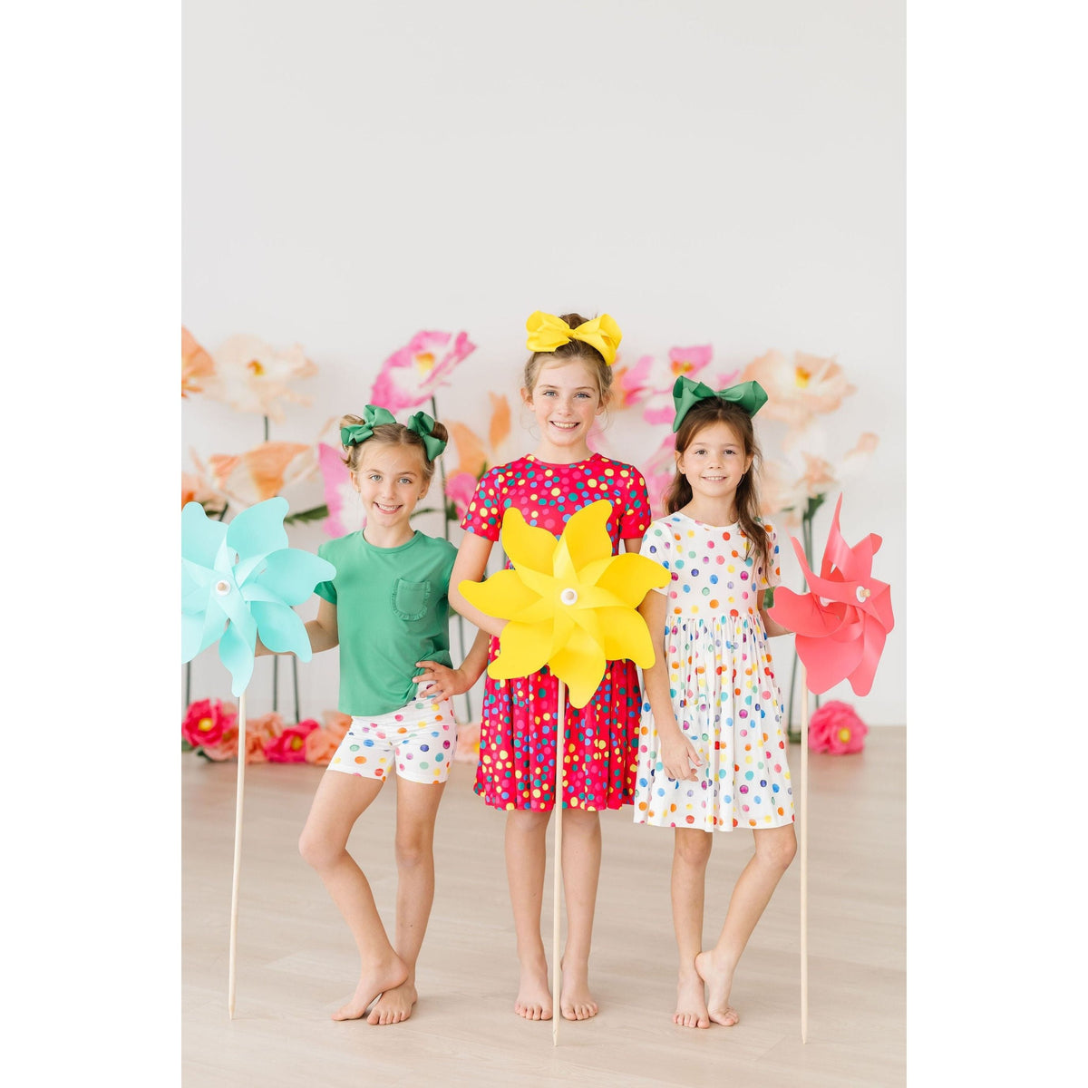 Colorful Dots S/S Pocket Twirl Dress