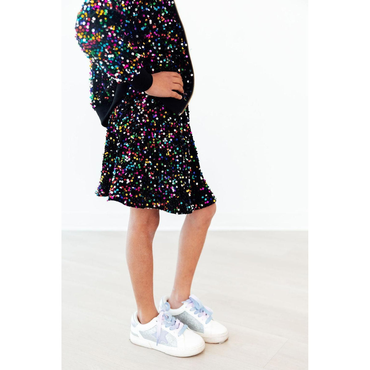 Confetti Velvet Sequin Twirl Skort