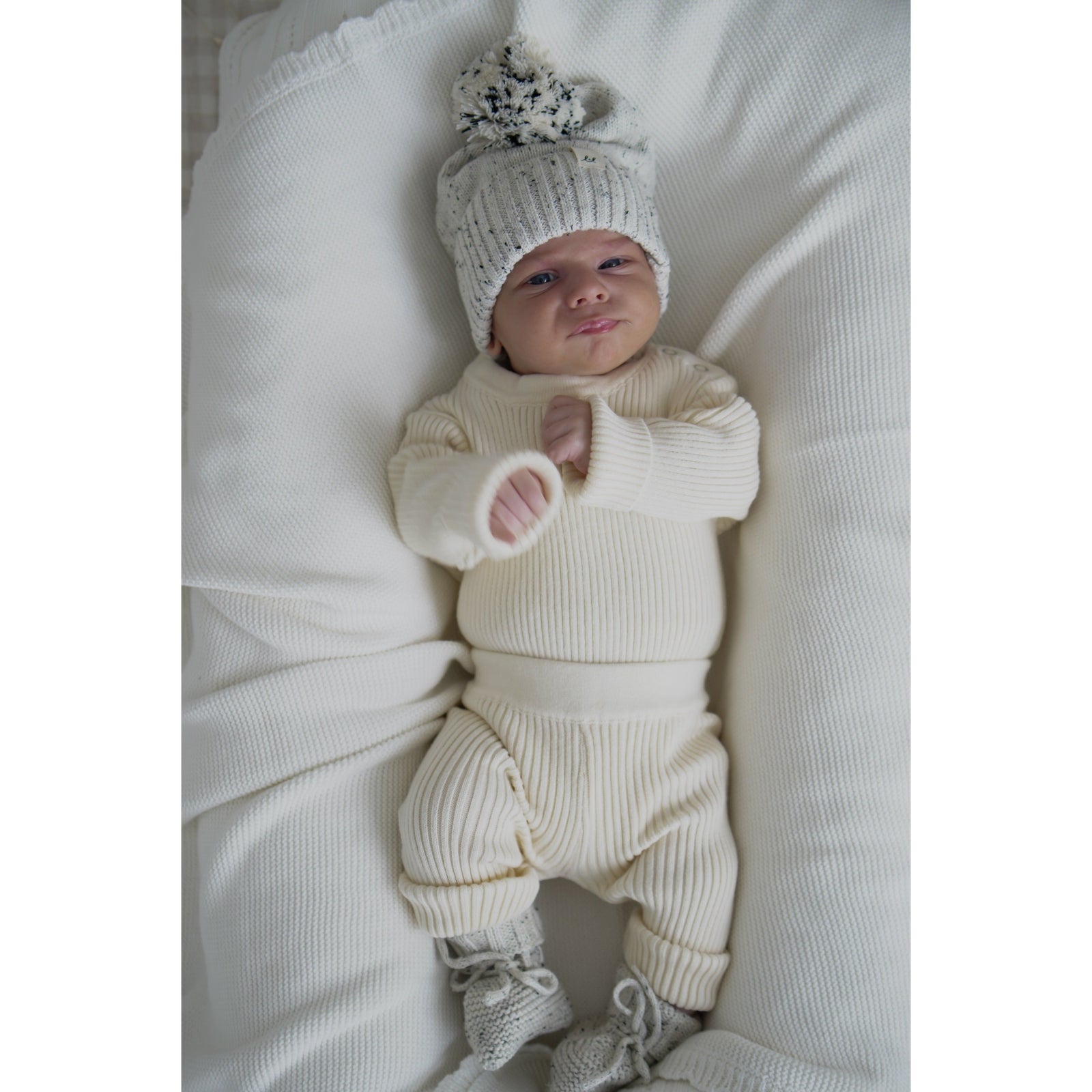 Luna + Luca Baby Rib Bodysuit - Cream