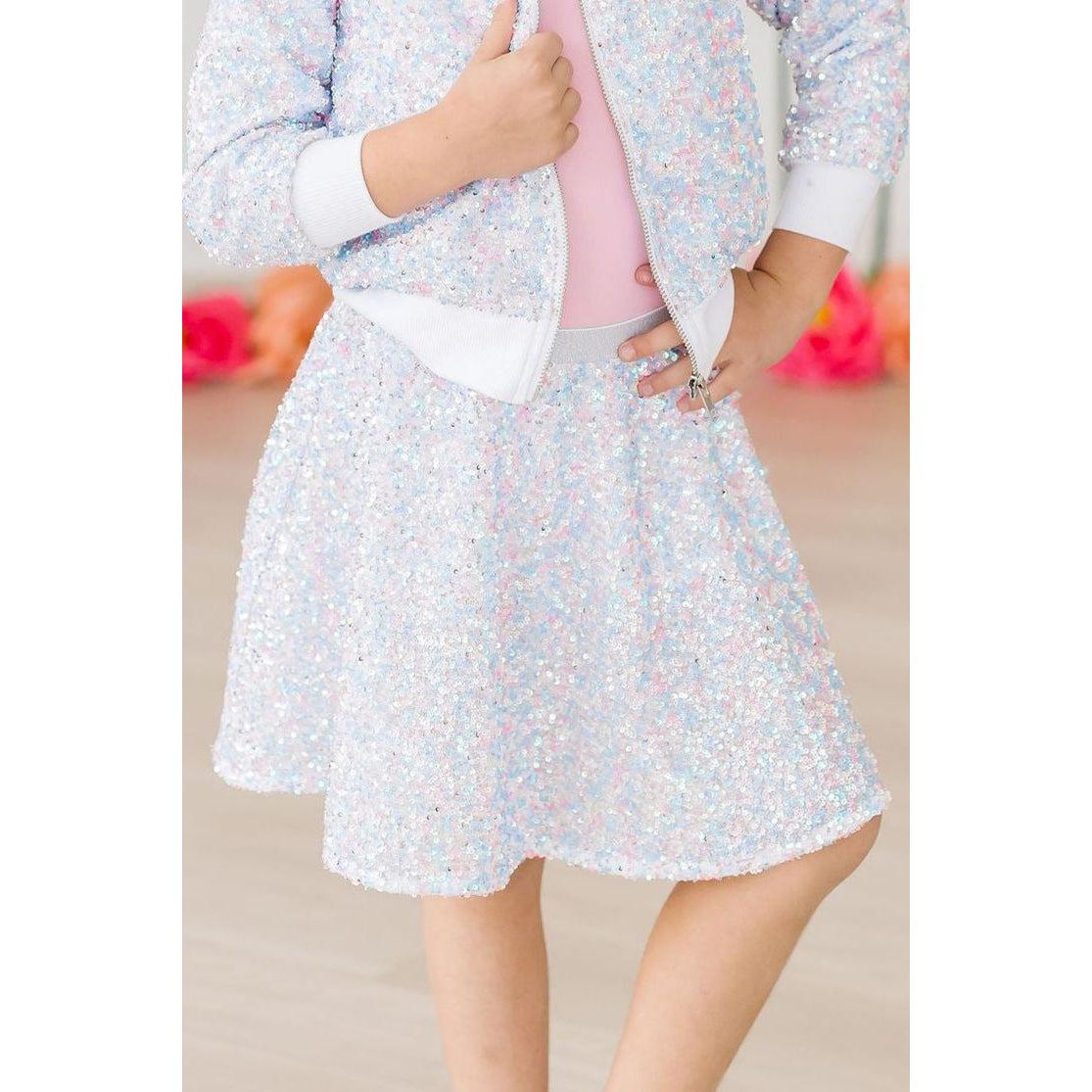 Cotton Candy Sequin Twirl Skort