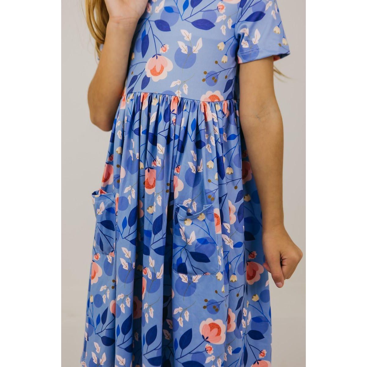 Country Blooms S/S Pocket Twirl Dress