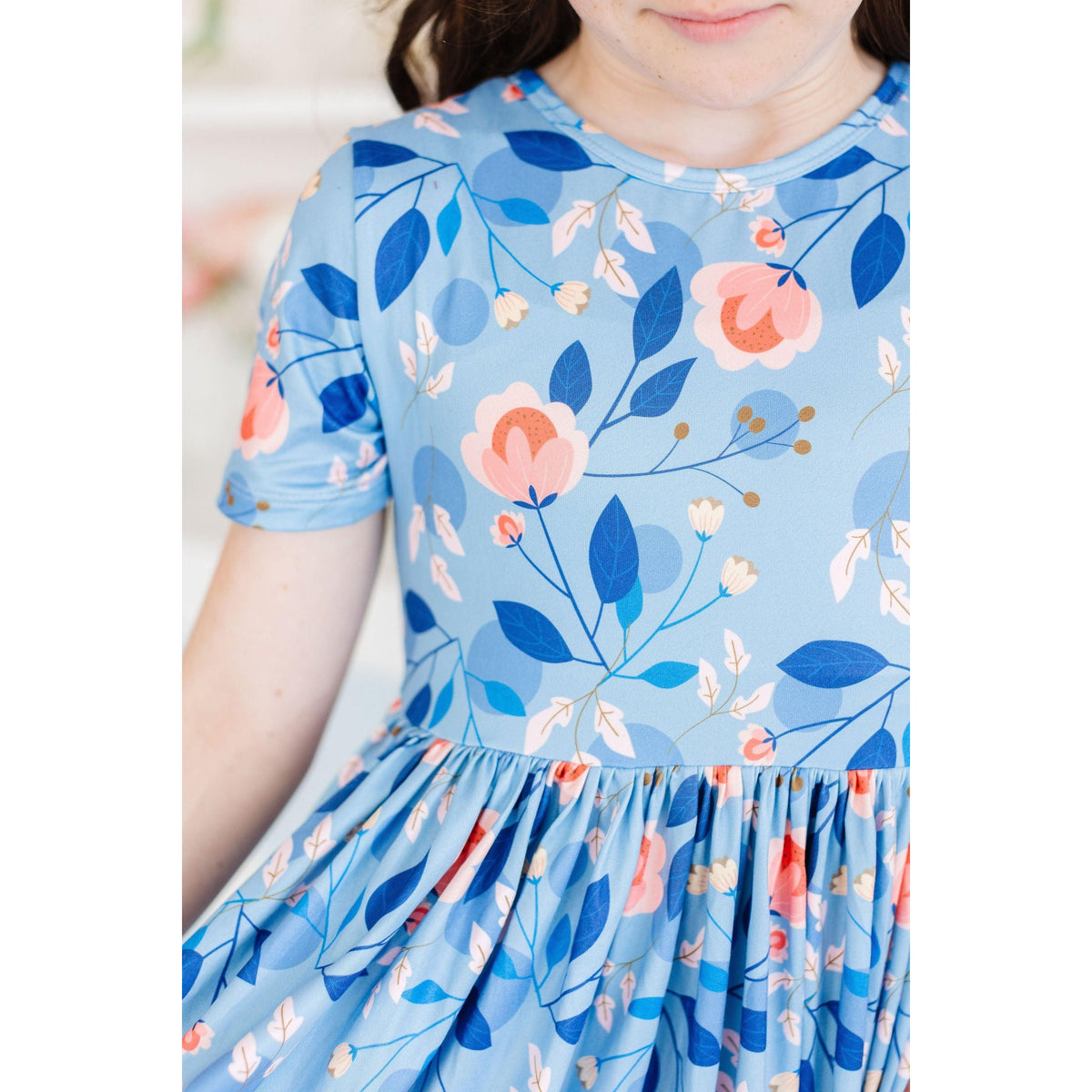 Country Blooms S/S Pocket Twirl Dress