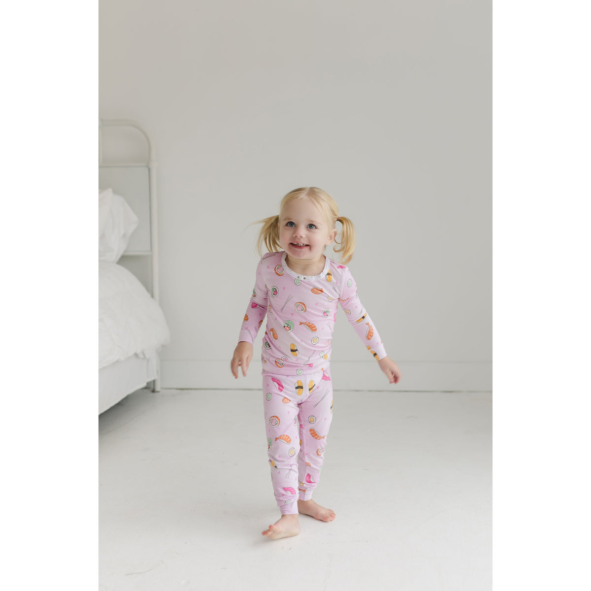 sushi long sleeve pajama set