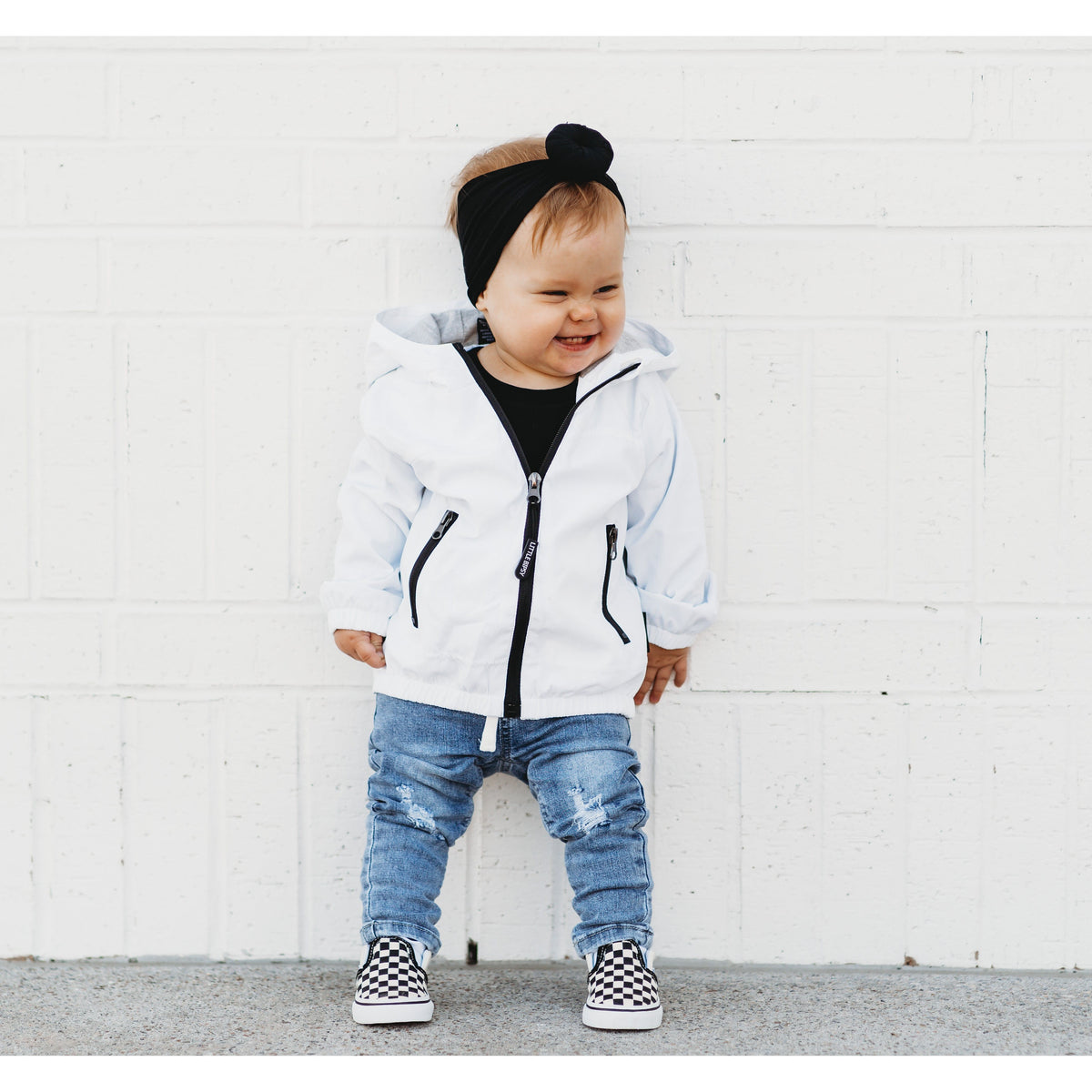 Light Wash Distressed Denim