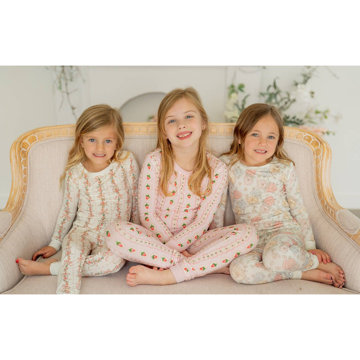 Strawberry Stripe | Two Piece Pajama Set