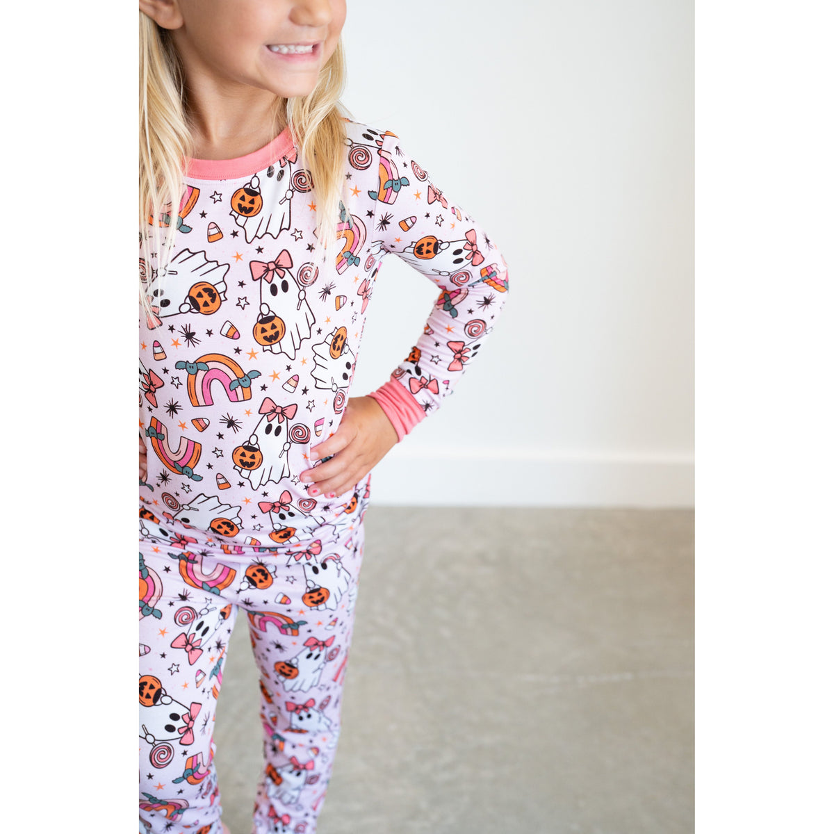 Spooky Sweet Ghosts | Two Piece Pajama Set