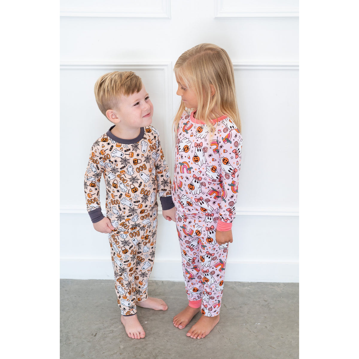 Spooky Sweet Ghosts | Two Piece Pajama Set