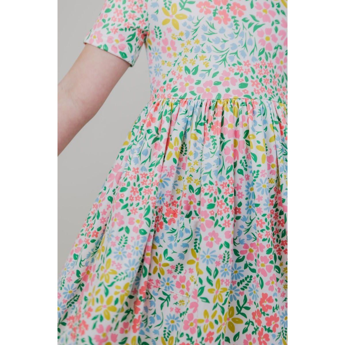 Daffodils S/S Pocket Twirl Dress