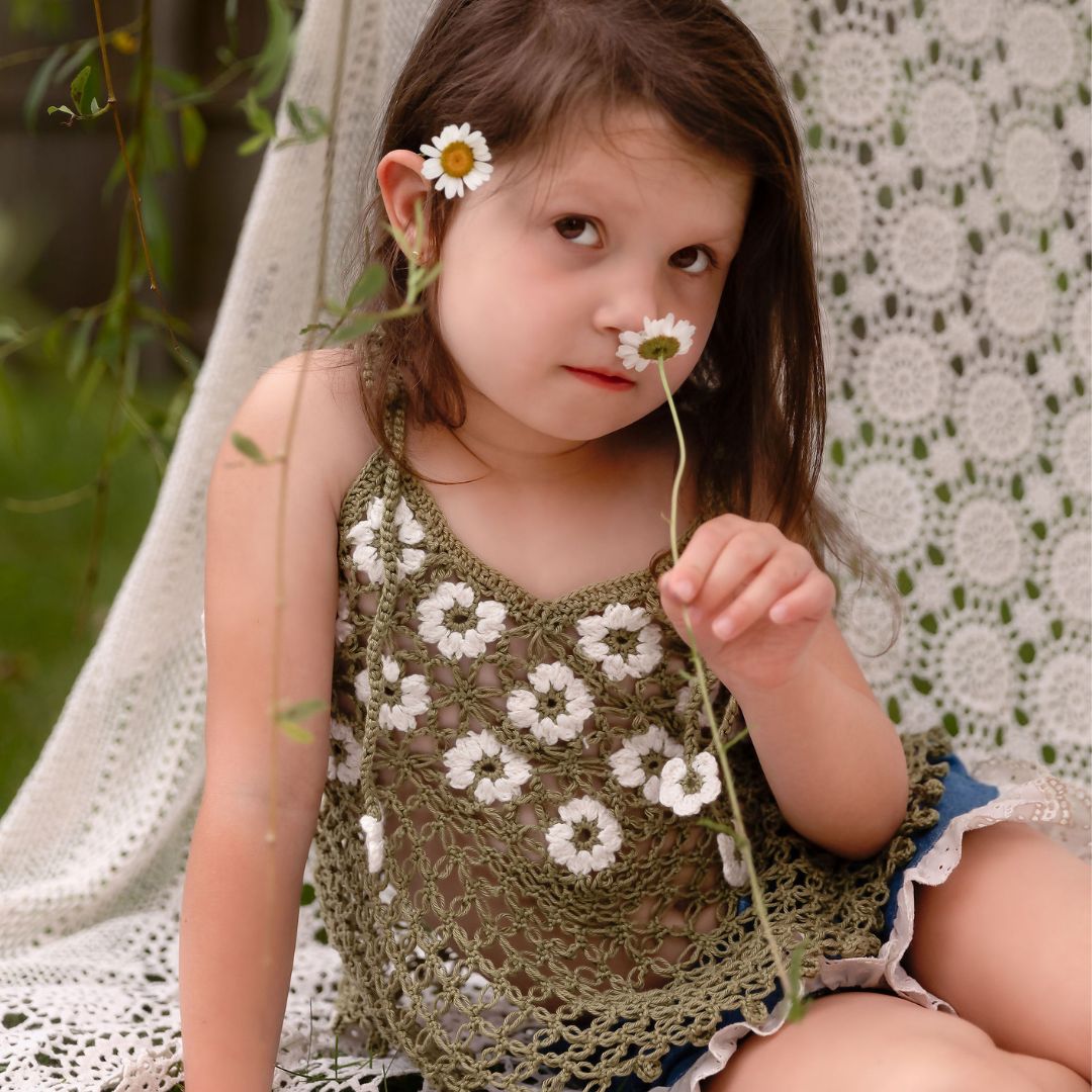 Daisy Crochet Top - In Stock