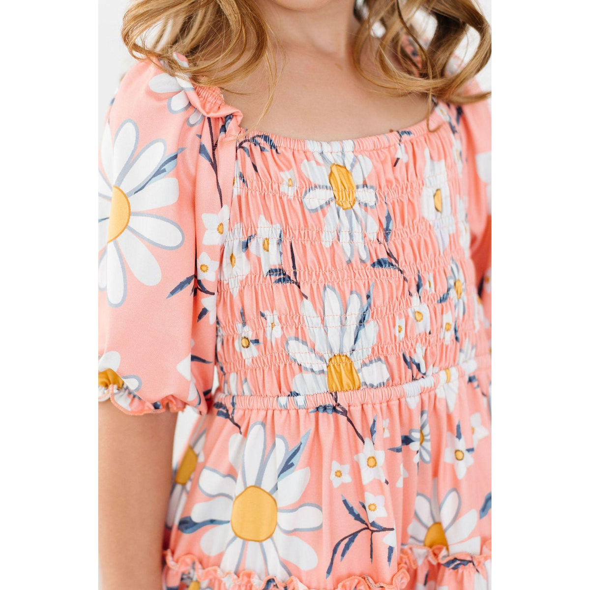 Daisy Darling Smocked Ruffle Dress