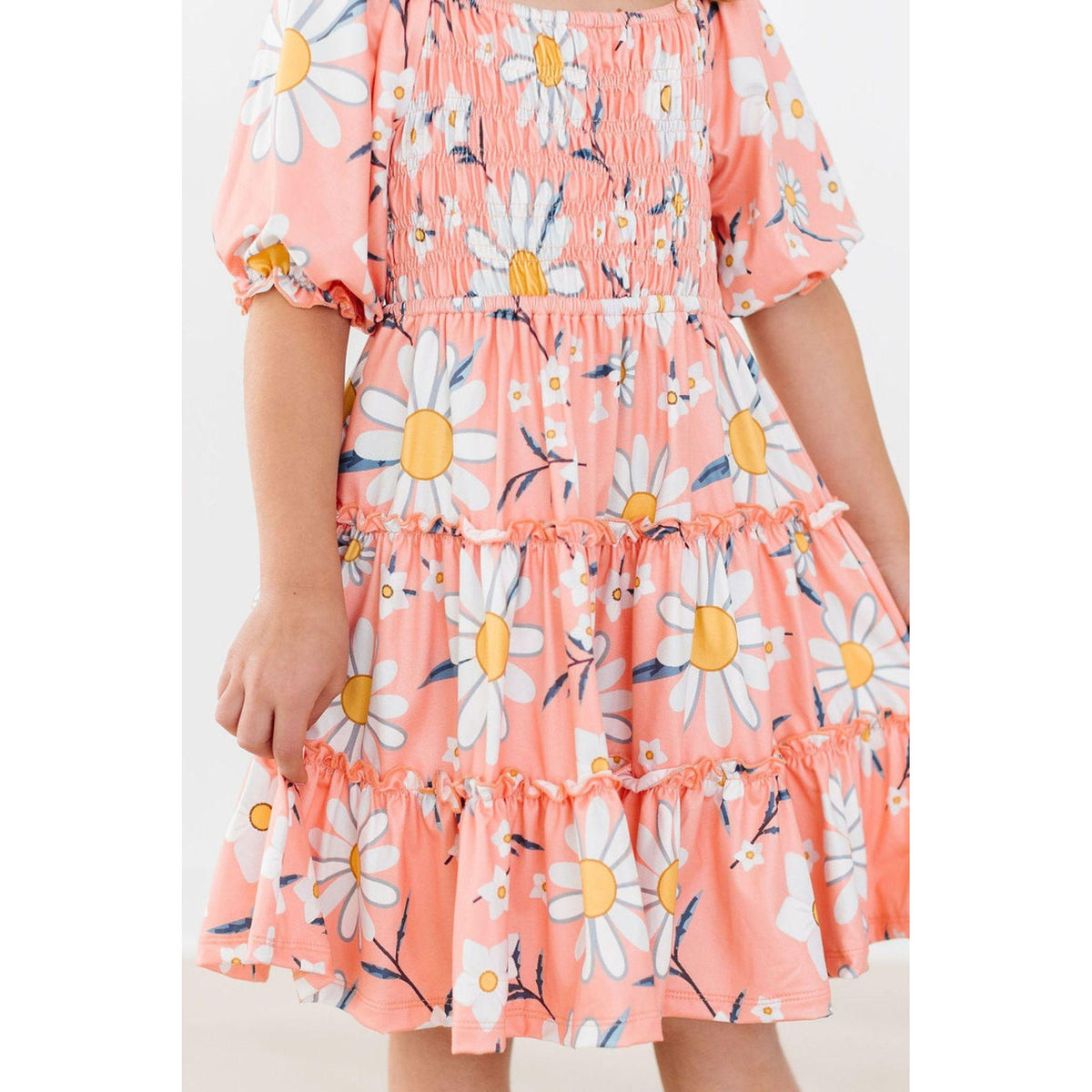 Daisy Darling Smocked Ruffle Dress