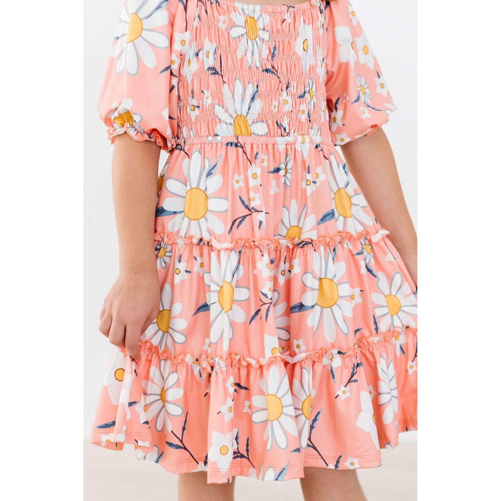 Daisy Darling Smocked Ruffle Dress