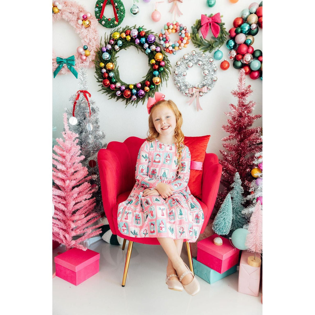Dear Santa L/S Pocket Twirl Dress