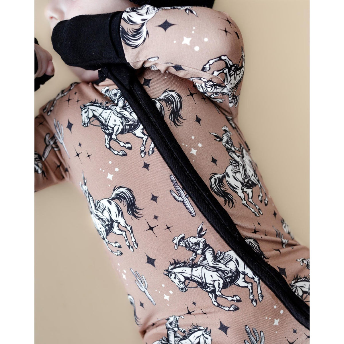 Bamboo Zip Romper | Desert Cowboy