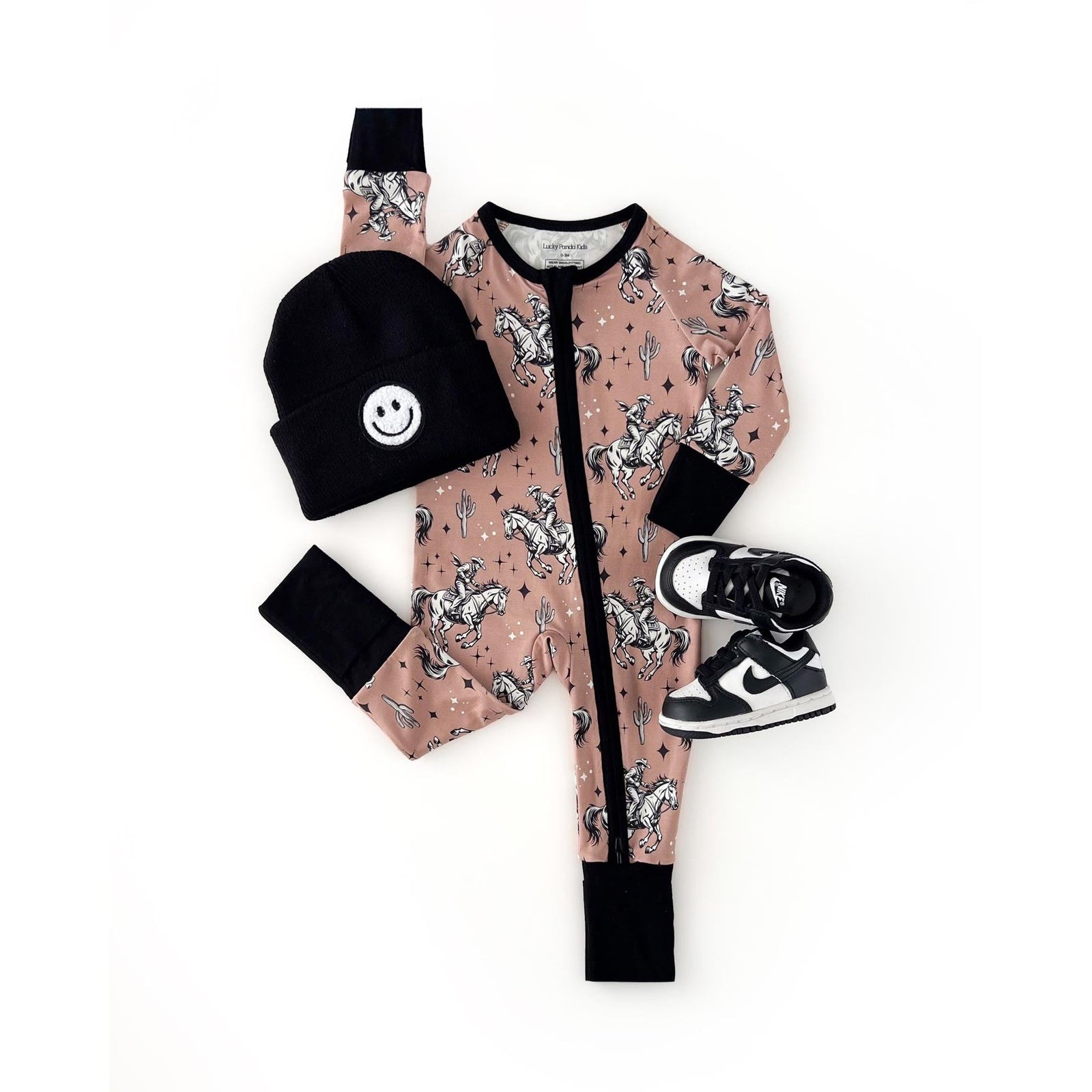 Bamboo Zip Romper | Desert Cowboy