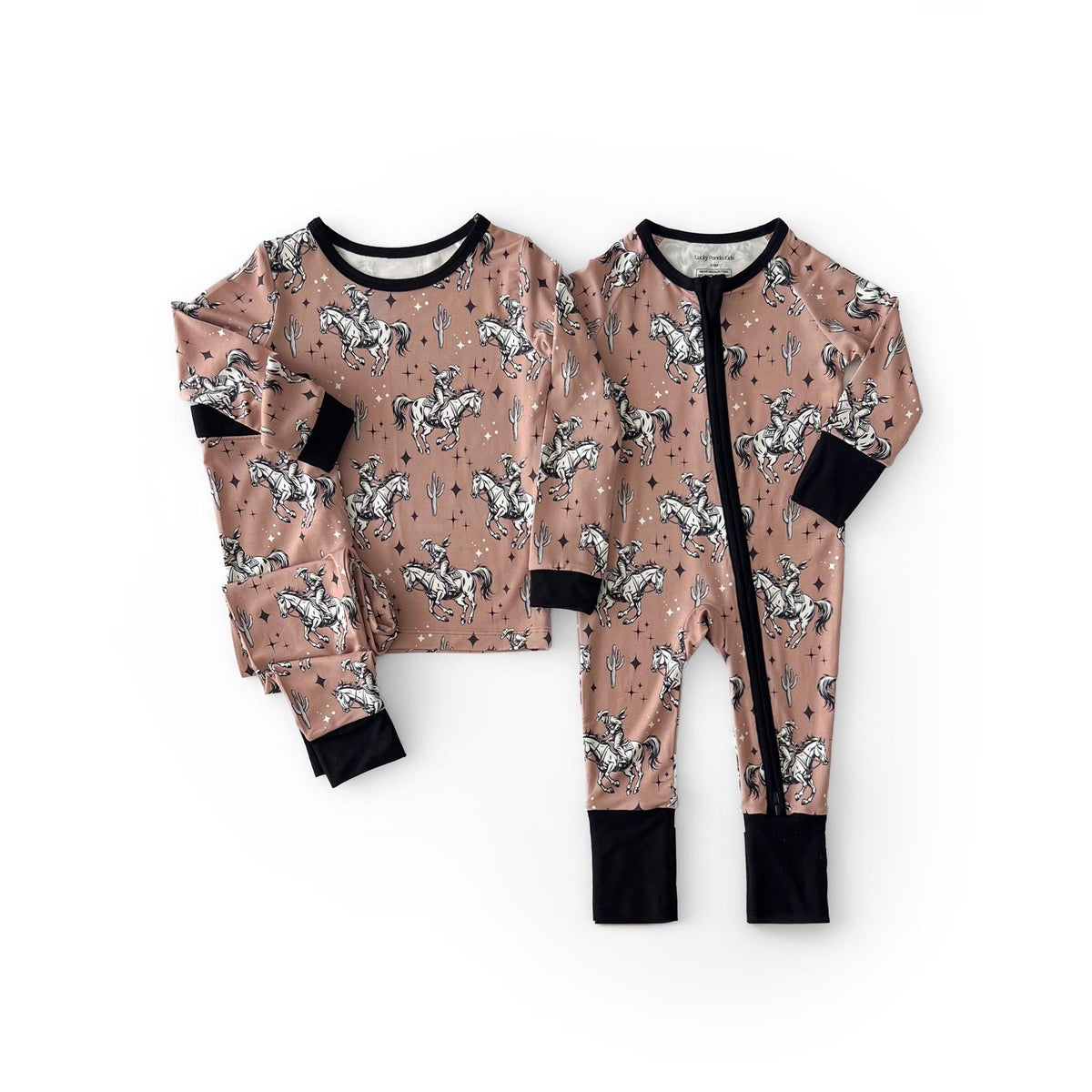 Bamboo Zip Romper | Desert Cowboy