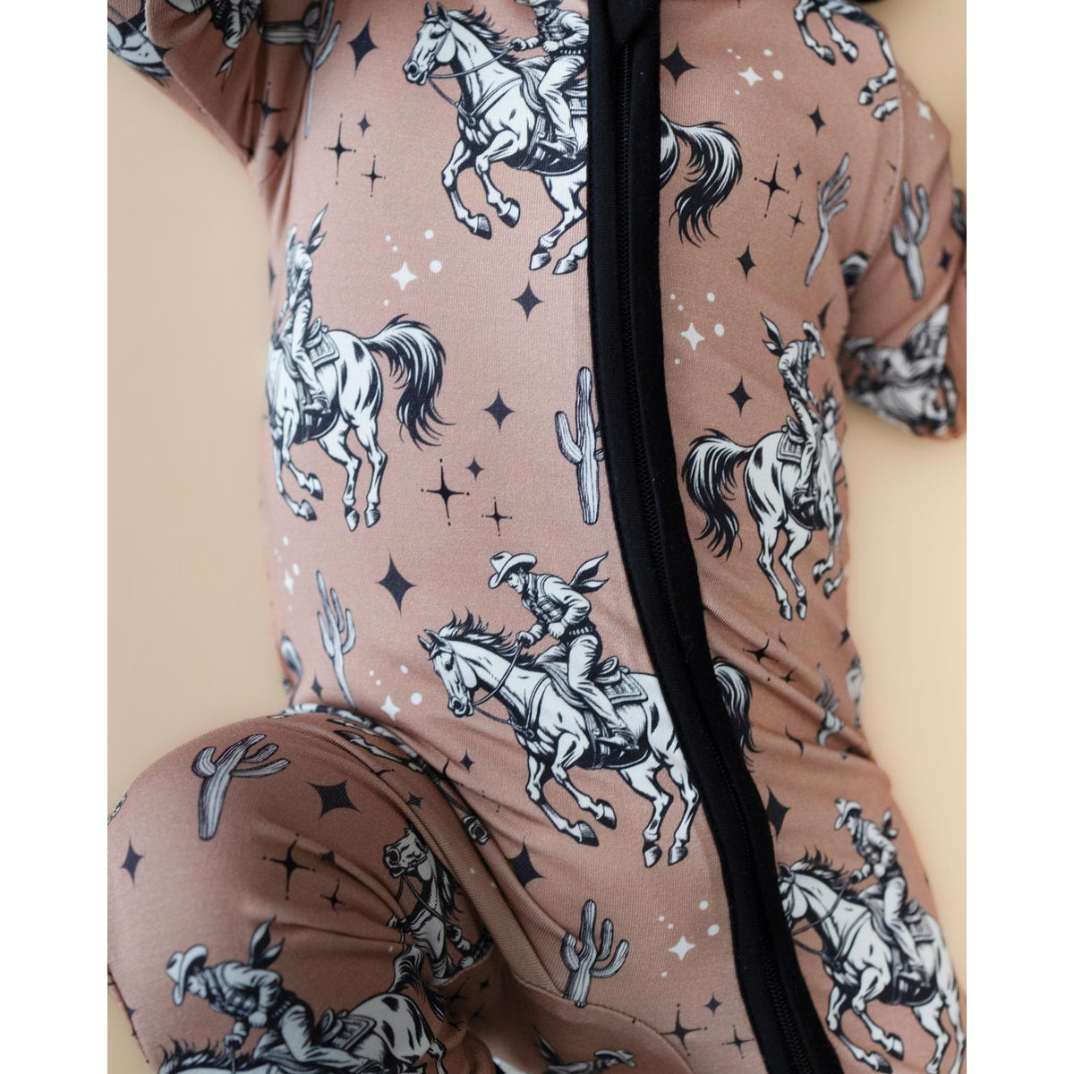 Bamboo Zip Romper | Desert Cowboy