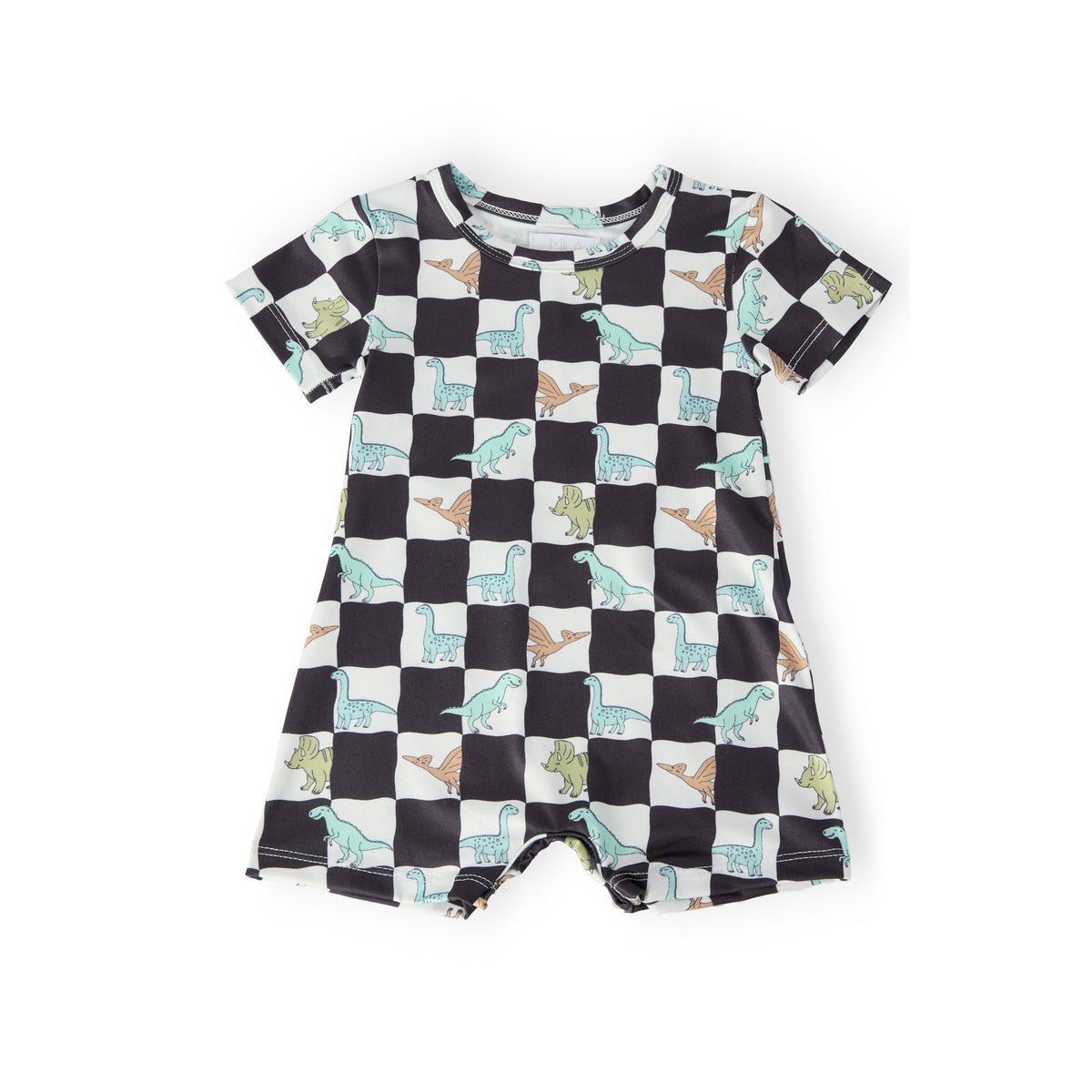 Dino Checkers S/S Shorty One-Piece