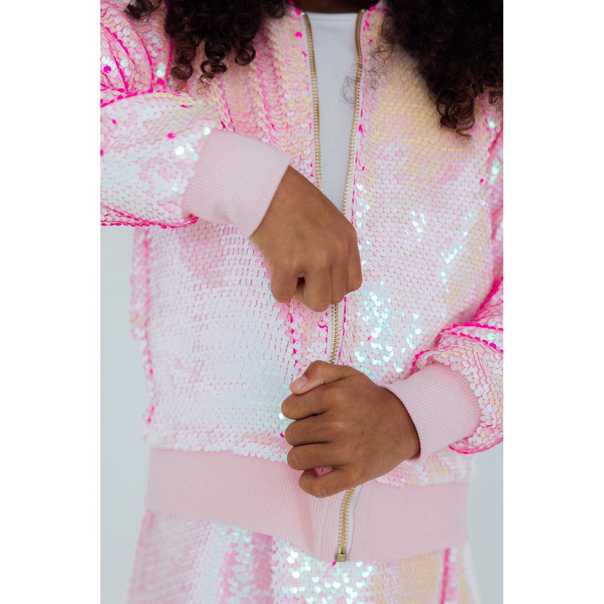 Diva Pink Flip Sequin Jacket