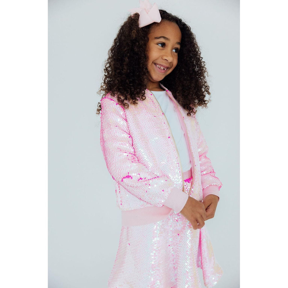Diva Pink Flip Sequin Jacket